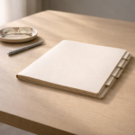 Lumière douce sur une table vide symbolisant la réflexion sur la fin de vie