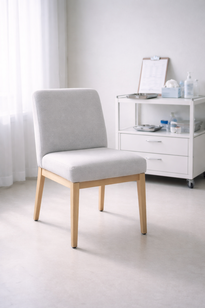 Chaise vide dans une pièce lumineuse symbolisant la réflexion collective