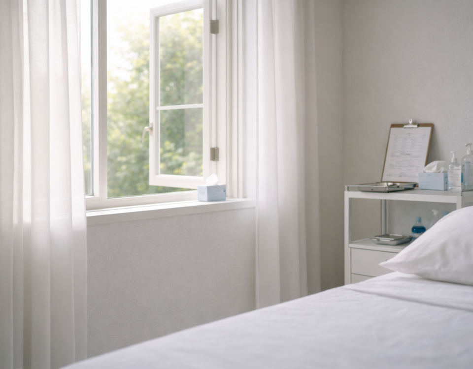 Fenêtre lumineuse symbolisant l’espoir malgré la maladie