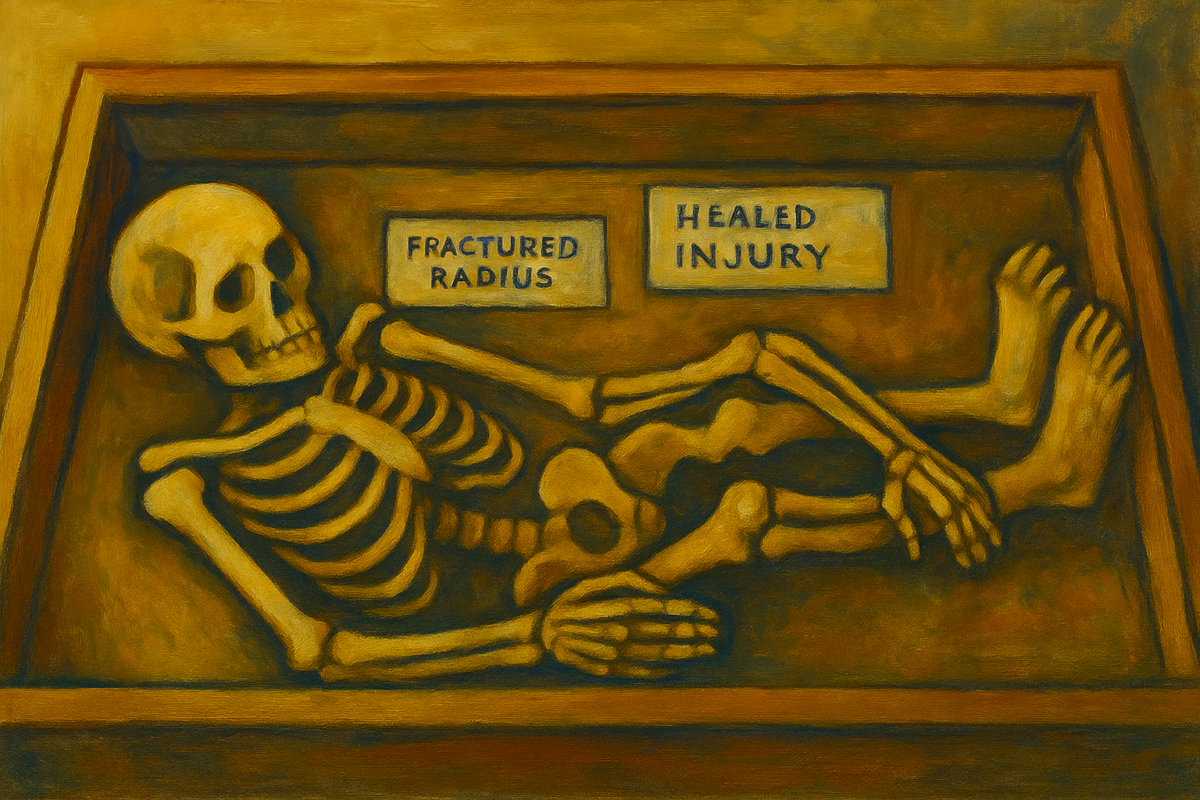 vestiges archéologiques montrant soin communautaire — euthanasie et handicap