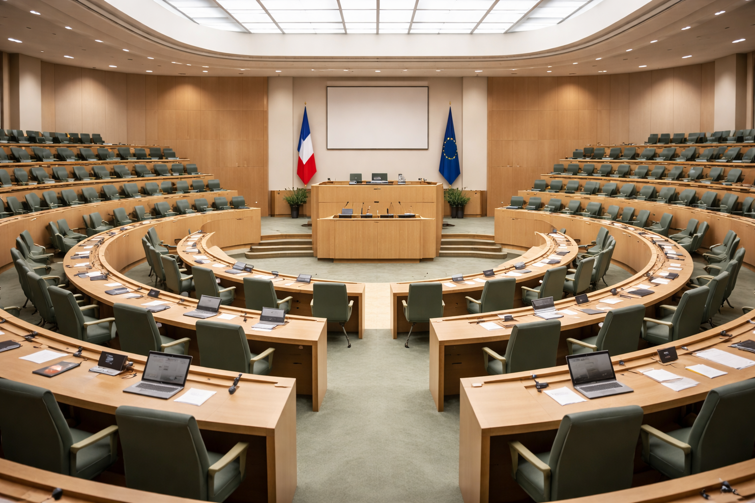 Salle de l’Assemblée nationale symbolisant le débat parlementaire