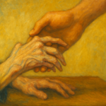 main fragile accompagnée avec douceur — euthanasie et handicap