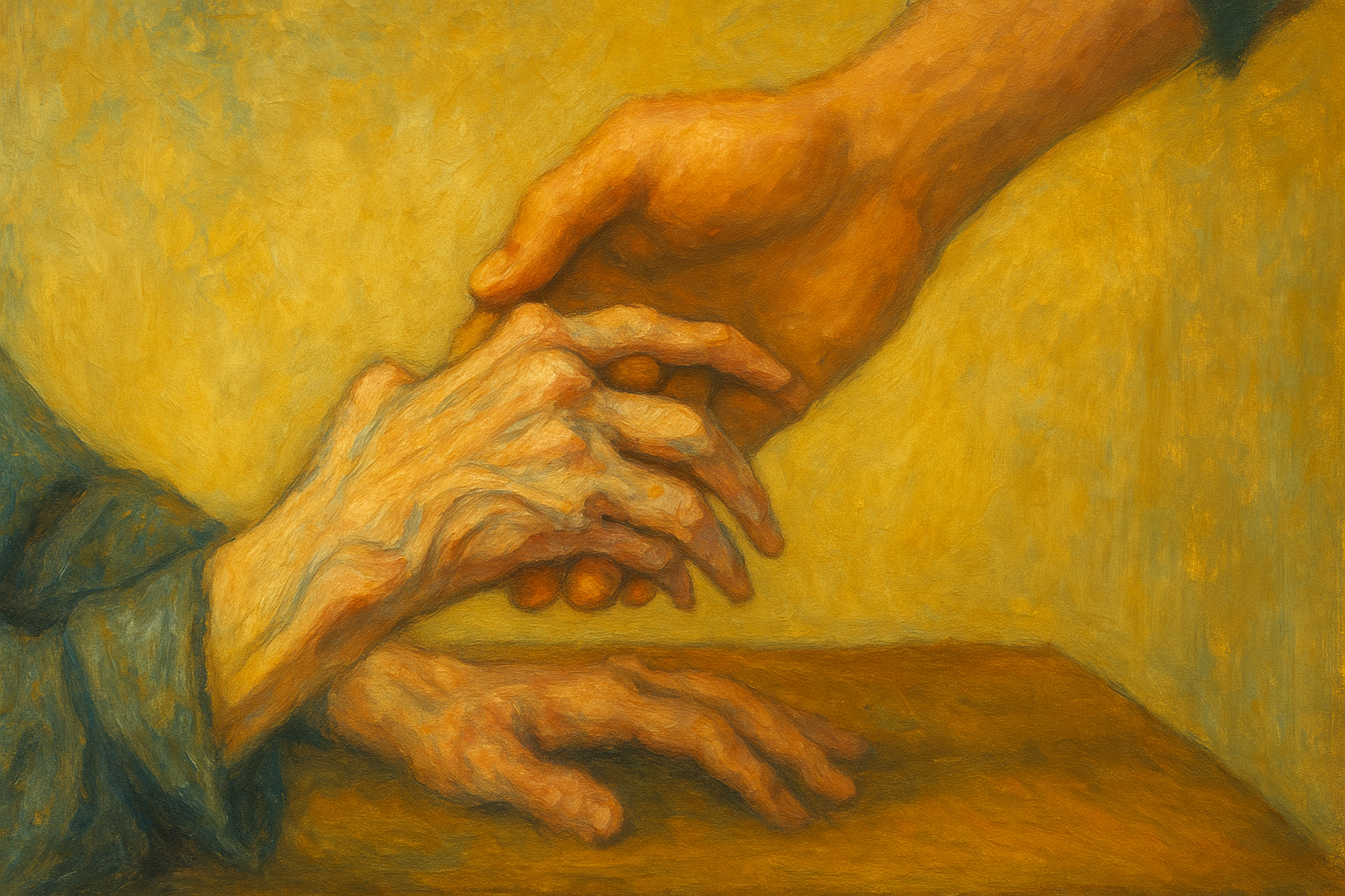 main fragile accompagnée avec douceur — euthanasie et handicap